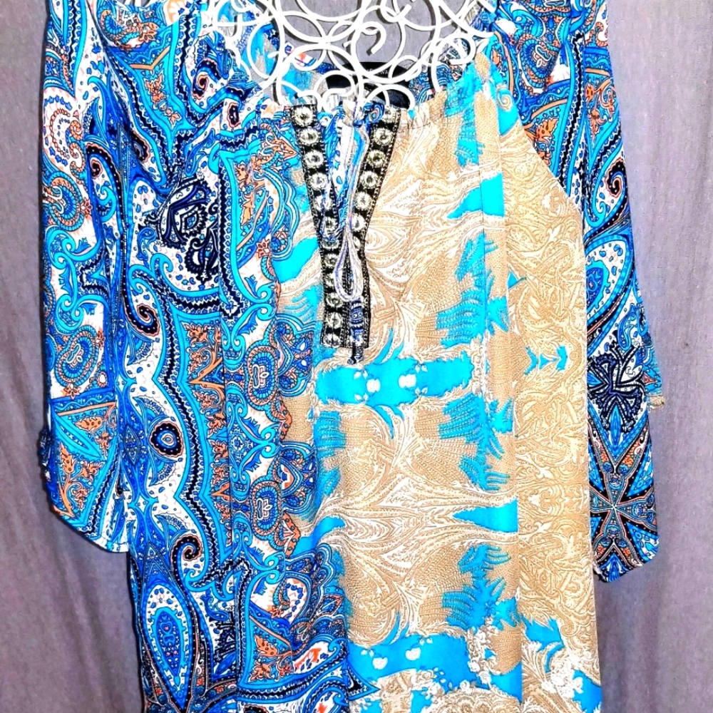 NWOT Ashley Stewart sz 14/16 ss tunic